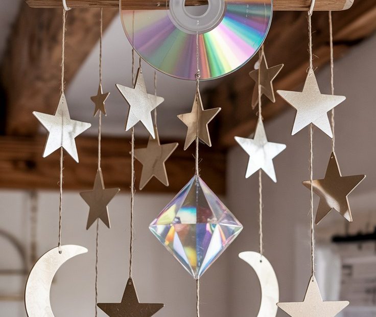 DIY Moon and Stars Bedroom Decor Wall Hanging Tutorial