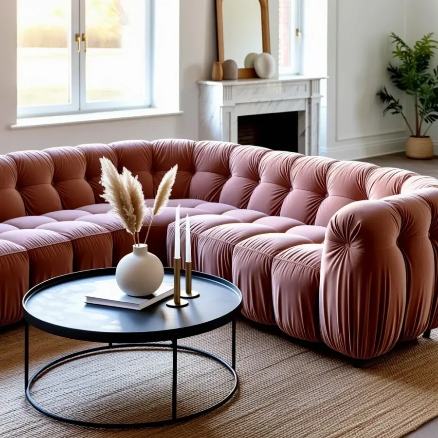 Anemone Armchair in Velvet by G. Zema - Cozy Winter Statement Piece