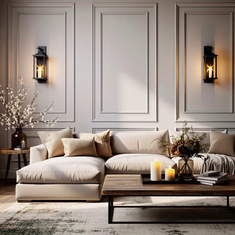 Cozy Living Room Sofa Ideas for Small Spaces | Warm Neutral Decor